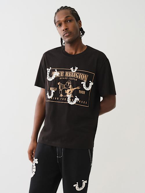 PUFF PRINT HORSESHOE TEE