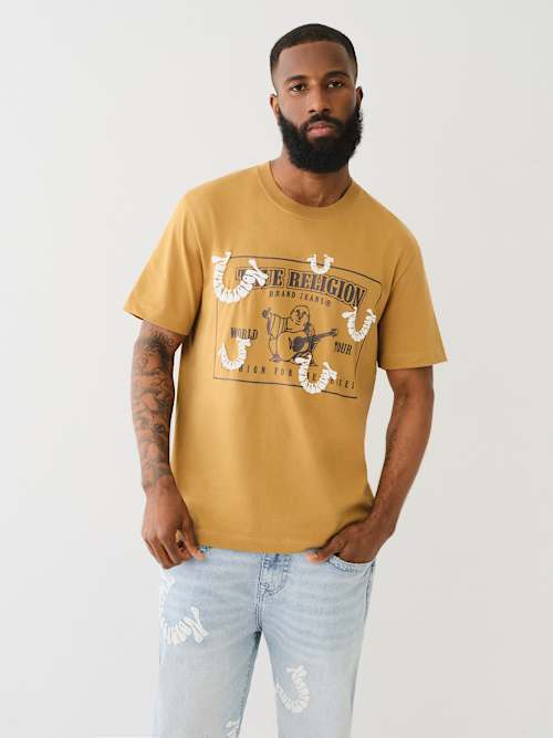 PUFF PRINT HORSESHOE TEE