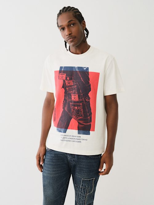 STACKED JEAN GRAPHIC TEE