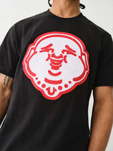 CHAIN STITCH EMBROIDERY BUDDHA FACE TEE