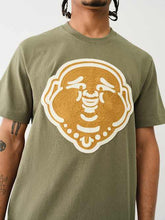 CHAIN STITCH EMBROIDERY BUDDHA FACE TEE