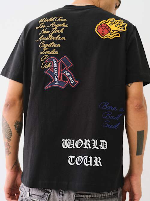 PATCH EMBROIDERY GRAPHIC TEE