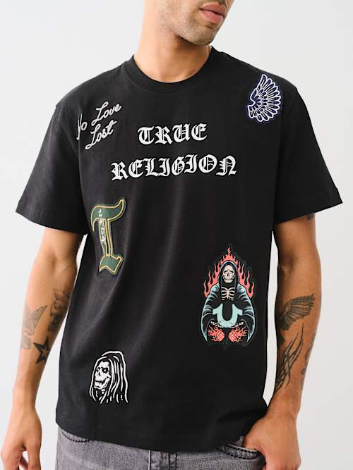 PATCH EMBROIDERY GRAPHIC TEE