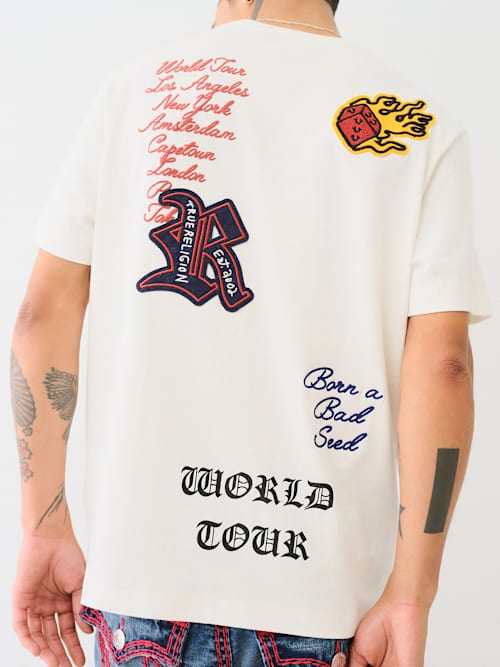 PATCH EMBROIDERY GRAPHIC TEE