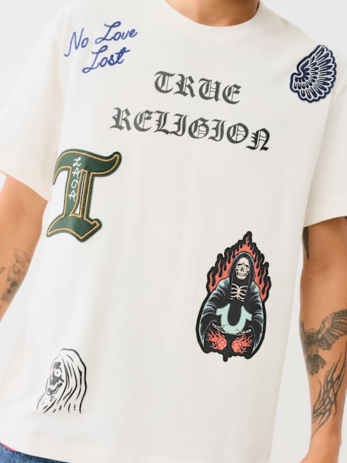 PATCH EMBROIDERY GRAPHIC TEE