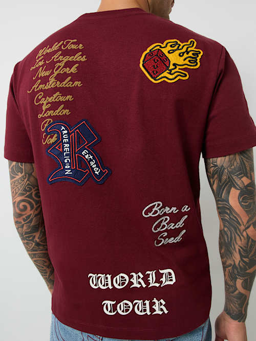 PATCH EMBROIDERY GRAPHIC TEE