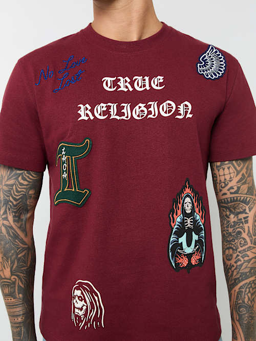 PATCH EMBROIDERY GRAPHIC TEE