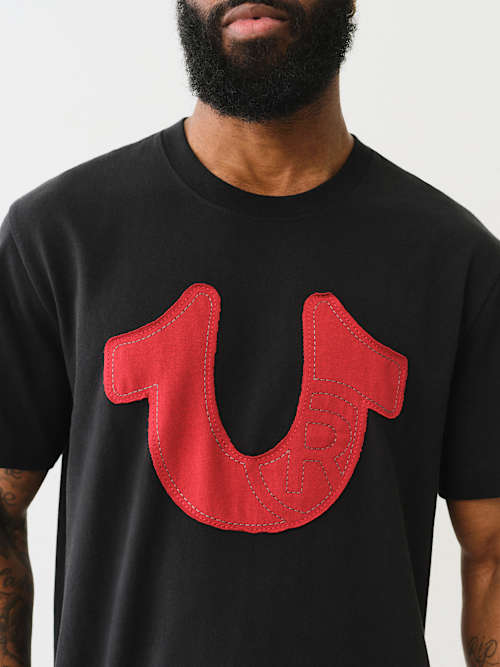 REGISTERED HORSESHOE APPLIQUE HEAVYWEIGHT TEE