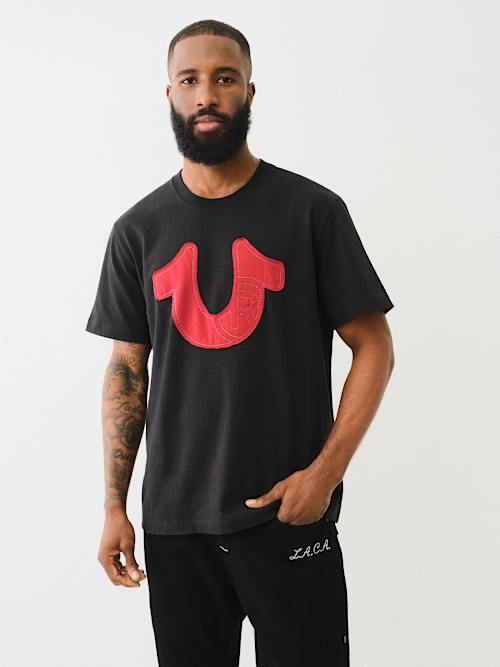 REGISTERED HORSESHOE APPLIQUE HEAVYWEIGHT TEE