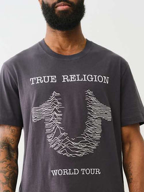 EMBROIDERED RADIO WAVE HORSESHOE TEE