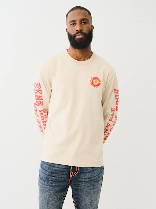 BLAZING HORSESHOE LONG SLEEVE TEE