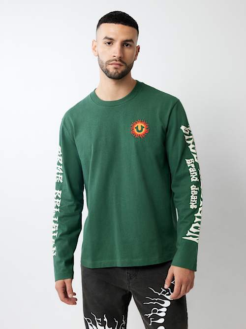 BLAZING HORSESHOE LONG SLEEVE TEE