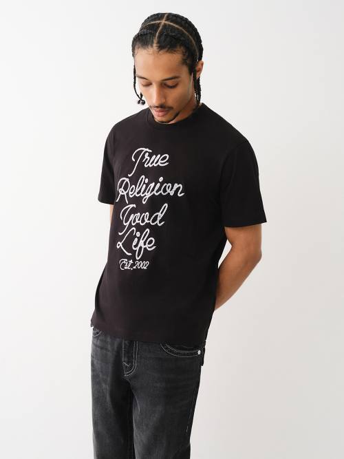 EMBROIDERED ROPE LOGO TEE