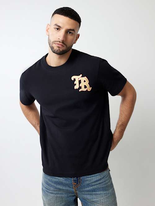 EMBROIDERED NATURE LOGO HEAVYWEIGHT TEE