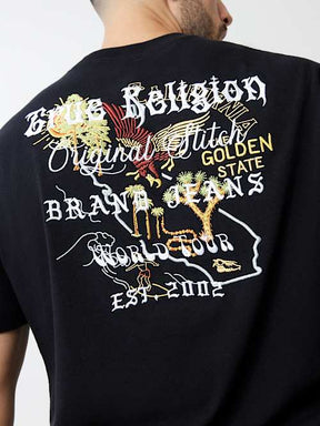 EMBROIDERED NATURE LOGO HEAVYWEIGHT TEE