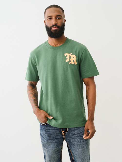 EMBROIDERED NATURE LOGO HEAVYWEIGHT TEE