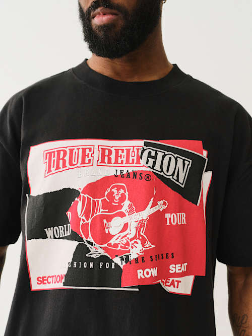 HEAVYWEIGHT TORN LOGO TEE