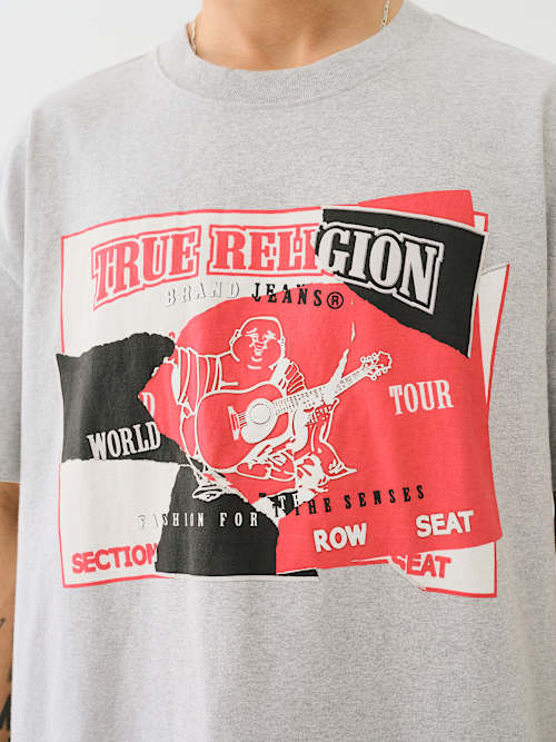 HEAVYWEIGHT TORN LOGO TEE