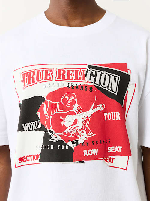 HEAVYWEIGHT TORN LOGO TEE