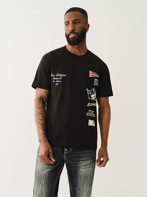 HEAVYWEIGHT COLLEGIATE LOGO TEE