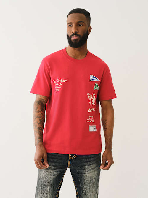 HEAVYWEIGHT COLLEGIATE LOGO TEE