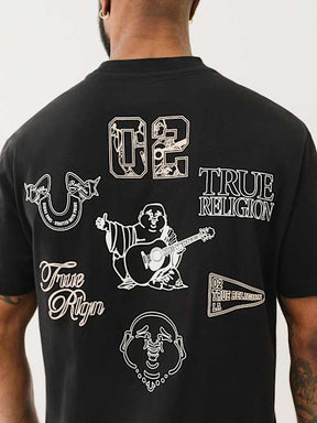 HIGH DENSITY MULTI LOGO TEE