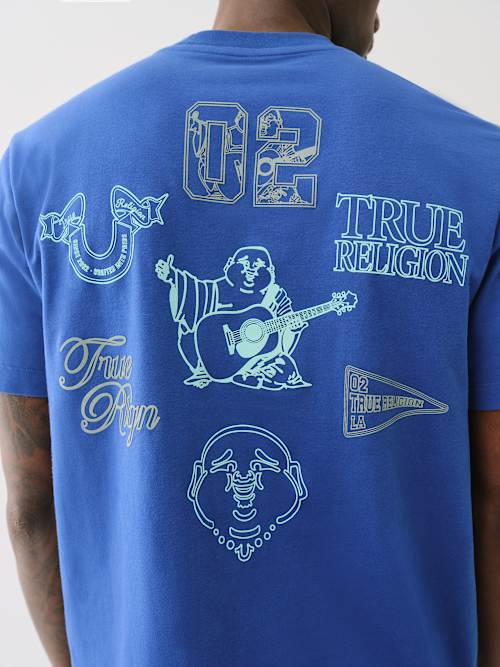 HIGH DENSITY MULTI LOGO TEE