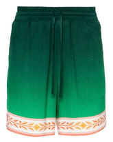 Casablanca Silk Drawstring Shorts