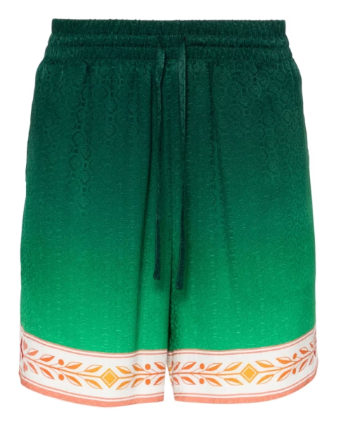 Casablanca Silk Drawstring Shorts