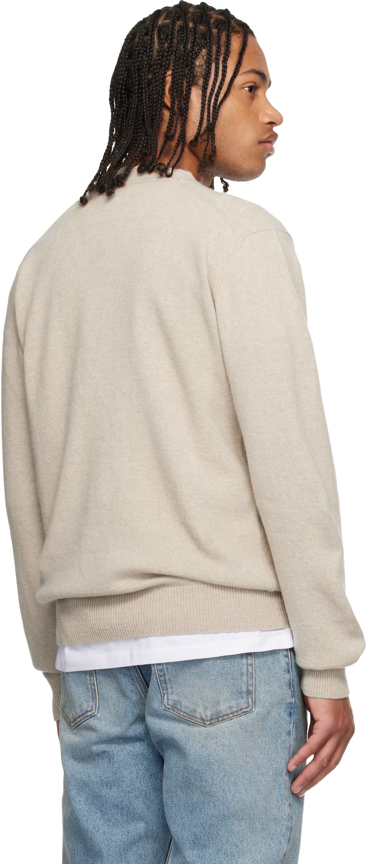 Beige Eco-Cashmere Cardigan