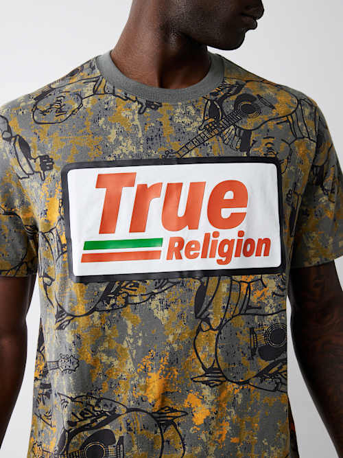 BUDDHA CAMO LOGO TEE