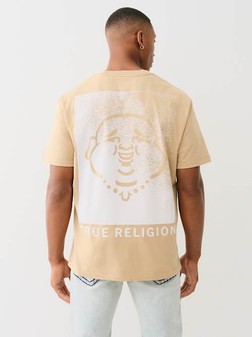 FLOCKED BUDDHA TEE