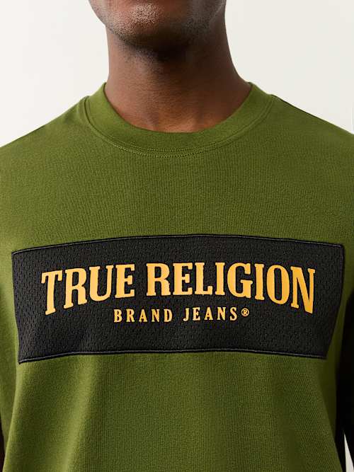 HEAVYWEIGHT MESH LOGO TEE