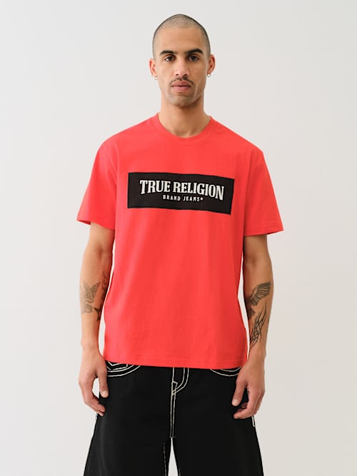 HEAVYWEIGHT MESH LOGO TEE