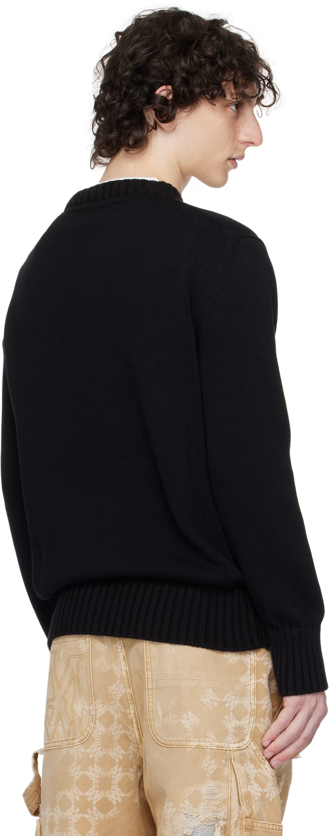 Black 'Amiri Hollywood' Crew Sweater