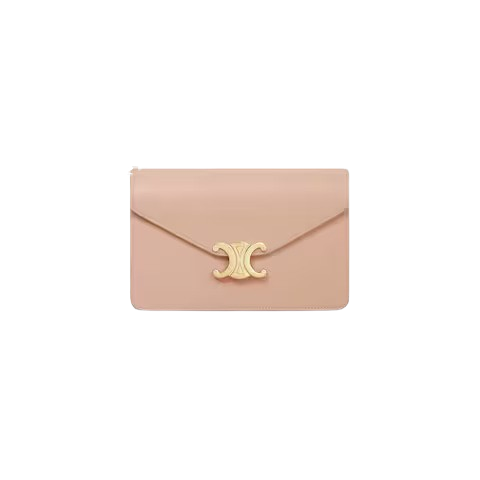 Celine Margo Wallet on Chain in Shiny Calfskin