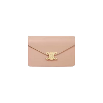 Celine Margo Wallet on Chain in Shiny Calfskin