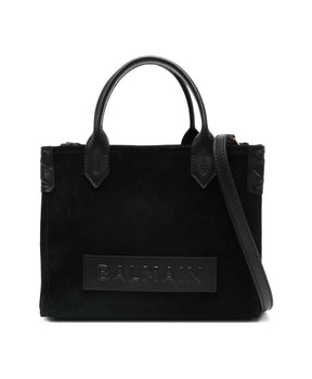Black Top Handles Embossed Logo Bag