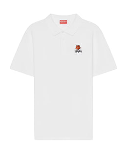 Kenzo White Floral Polo Shirt