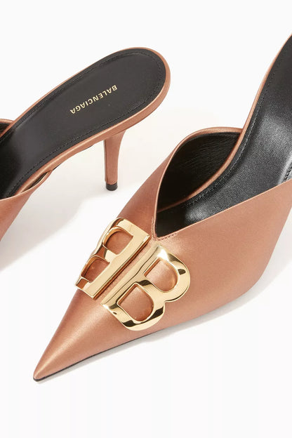 Balenciaga BB 80 Knife Sandals in Satin