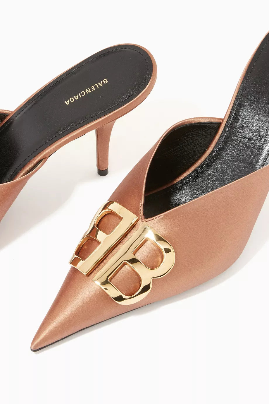 Balenciaga BB 80 Knife Sandals in Satin