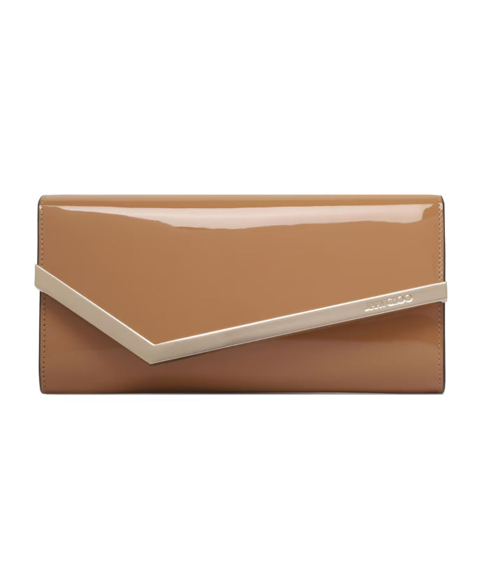 Emmie Clutch Bag in Sesame Beige