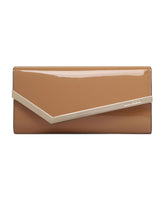 Emmie Clutch Bag in Sesame Beige
