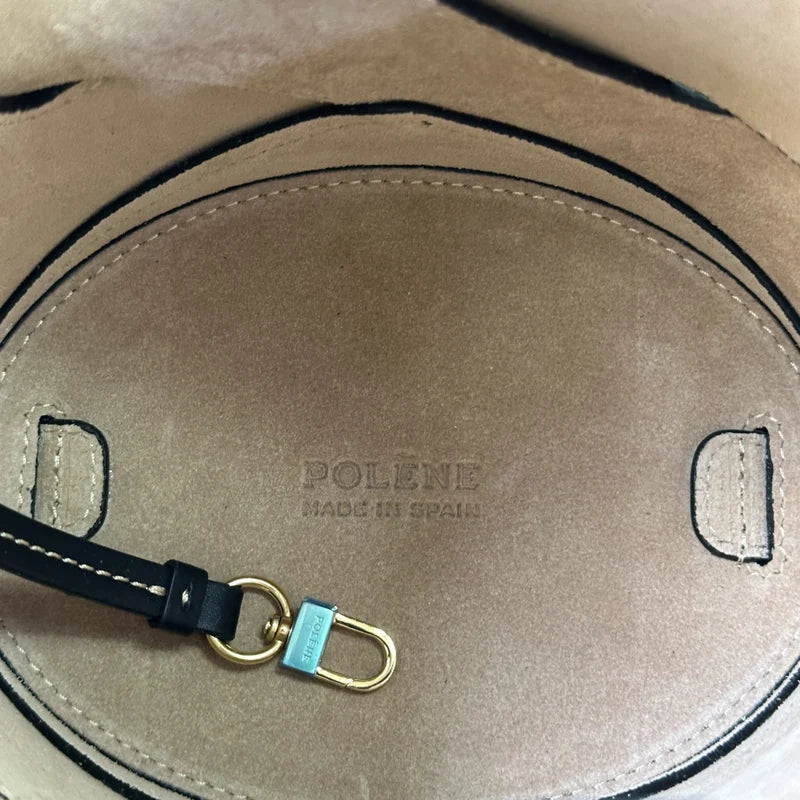 Polène Nodde Seau Edition Black Calf Leather
