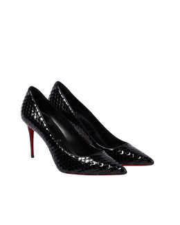 Kate embossed leather pumps