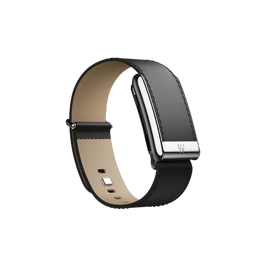 Whoop 5.0 Leatherluxe Straight Black/Cream with Titanium Band (12 Month Peak Subscription Included)