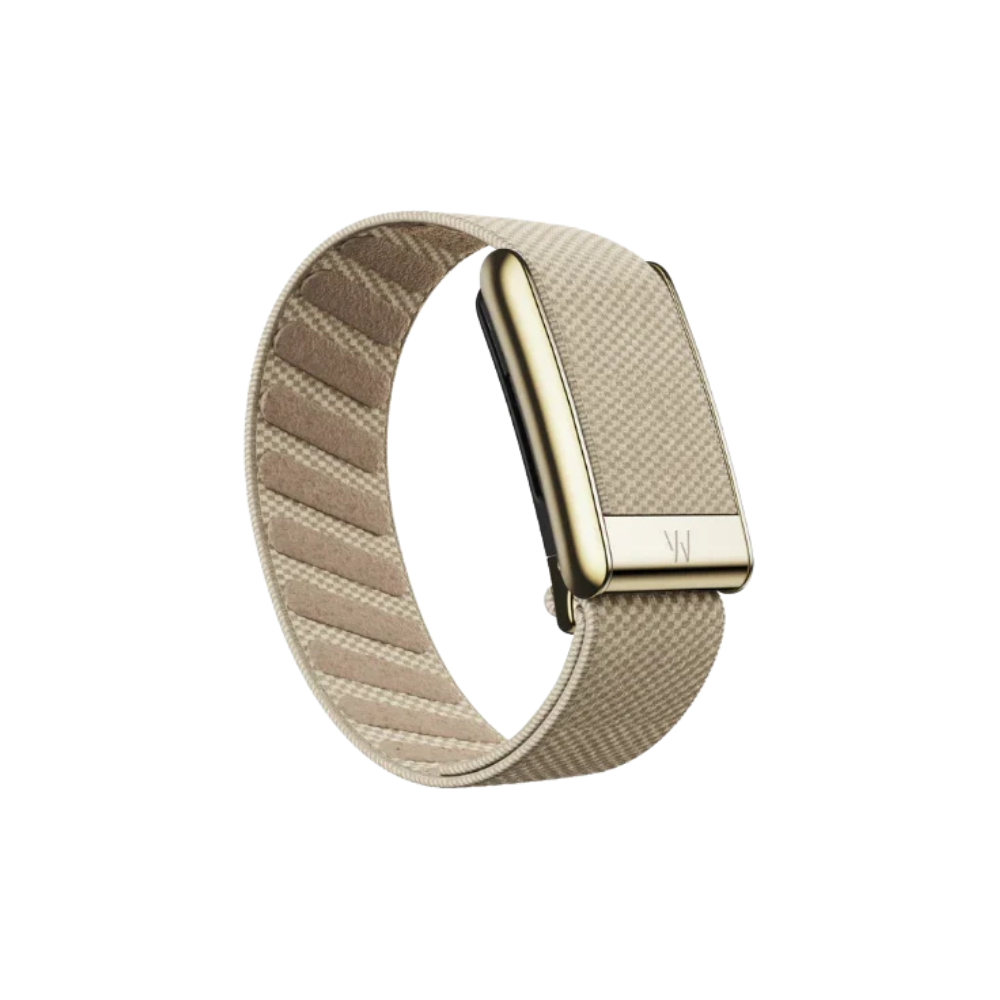 Whoop 5.0 Superknit Luxe Dune with Gold Band (12 Month Peak Subscription Included)