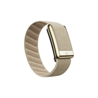 Whoop 5.0 Superknit Luxe Dune with Gold Band (12 Month Peak Subscription Included)