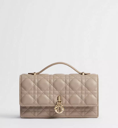 My Dior Mini Bag Powder Beige Cannage Lambskin