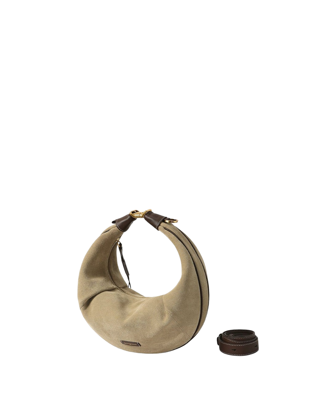 Songmont Medium Luna Hobo Bag - Dune Suede